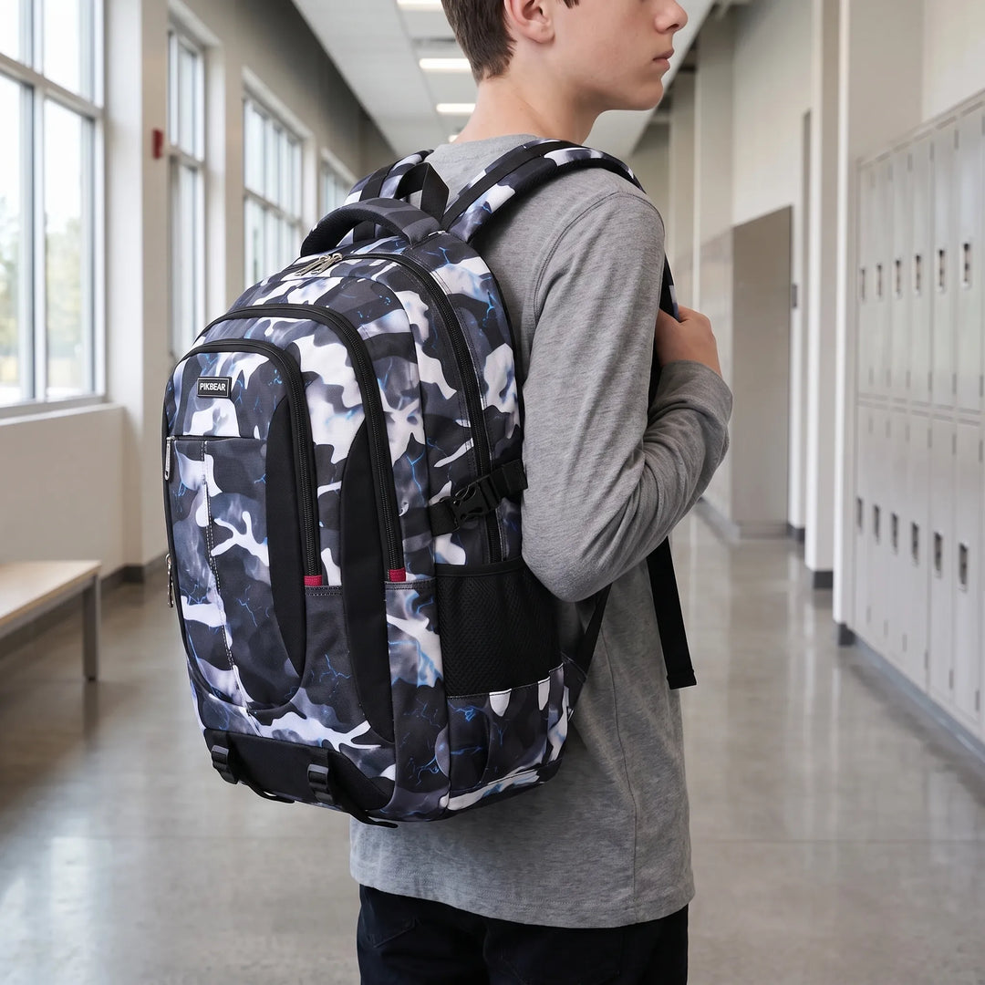 Structured Multi-Compartment School Backpack - Zenthos