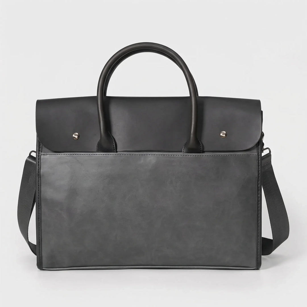 Structured Retro Briefcase - Portaso