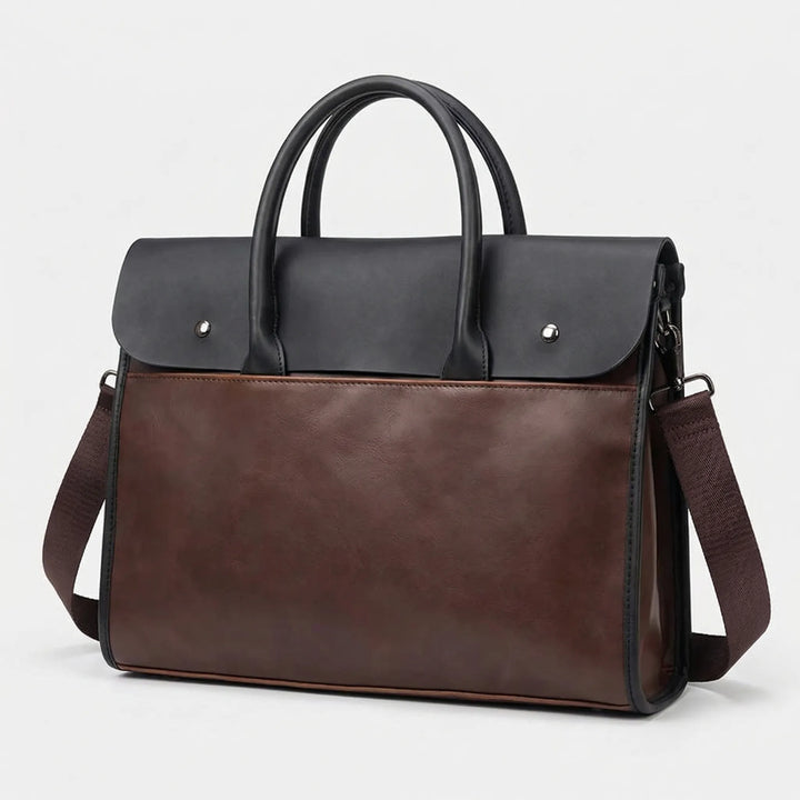 Structured Retro Briefcase - Portaso