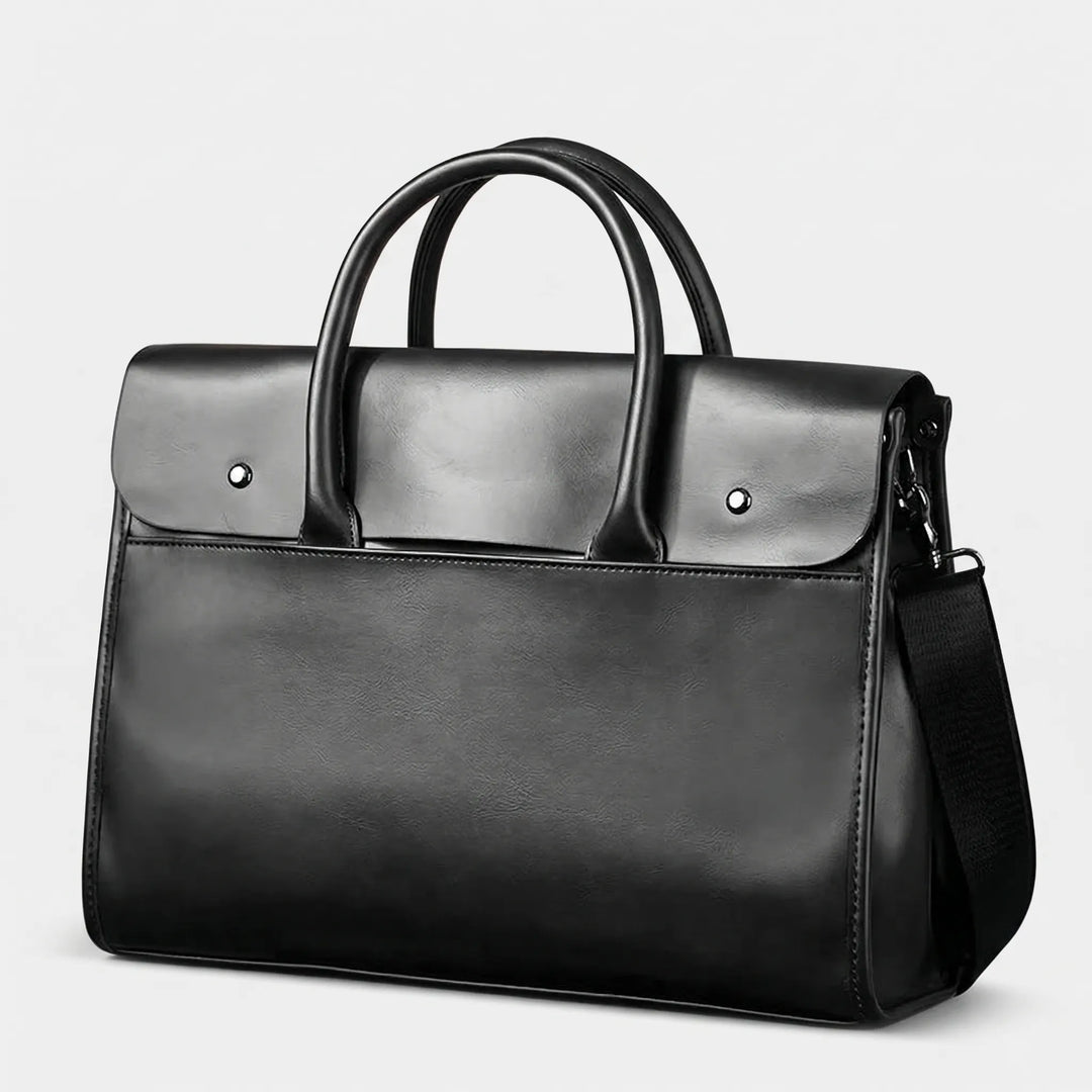 Structured Retro Briefcase - Portaso