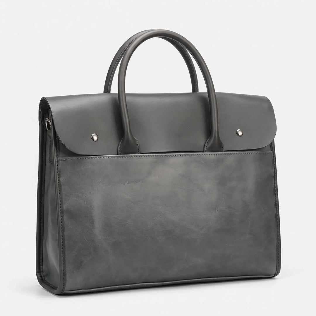 Structured Retro Briefcase - Portaso