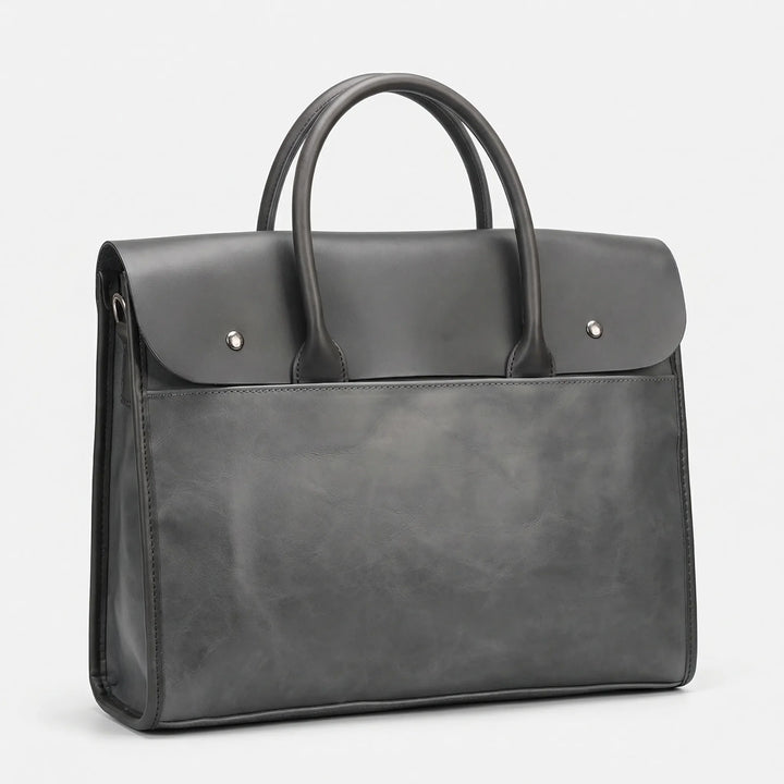 Structured Retro Briefcase - Portaso