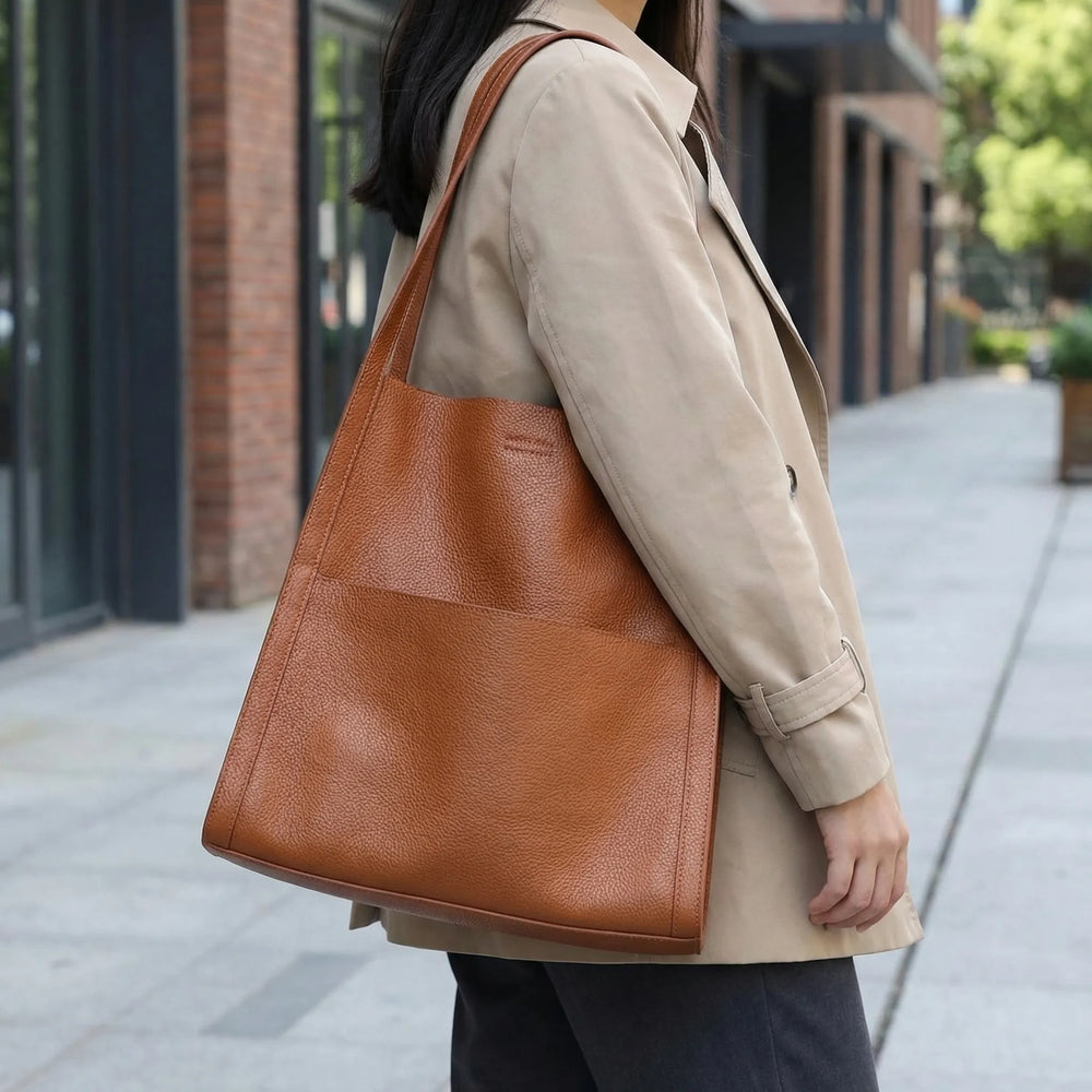Structured Shoulder Tote - Avelia
