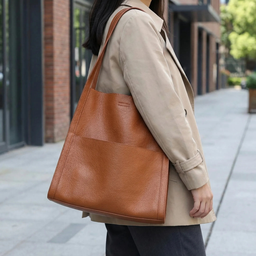 Structured Shoulder Tote - Avelia