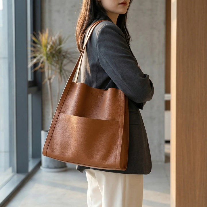 Structured Shoulder Tote - Avelia