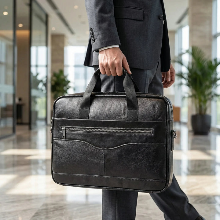 Structured Slim Briefcase Bag - Vectrio