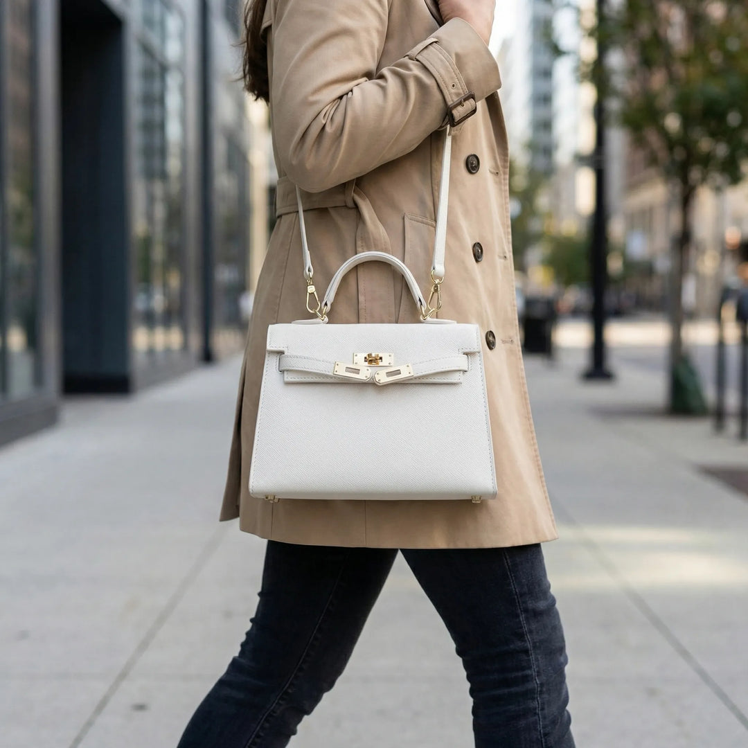Structured Top Handle Bag - Valetta