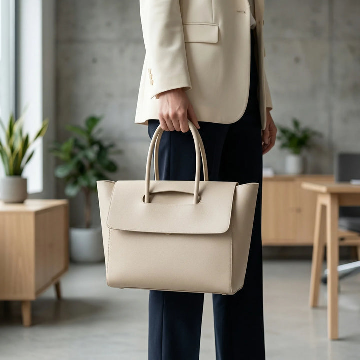 Structured Top Handle Tote - Vellura