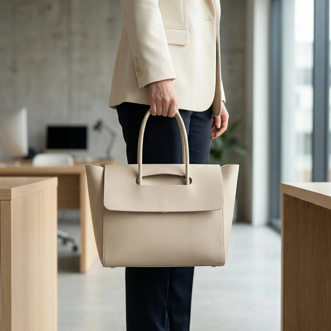 Structured Top Handle Tote - Vellura