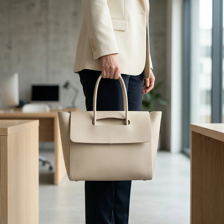 Structured Top Handle Tote - Vellura