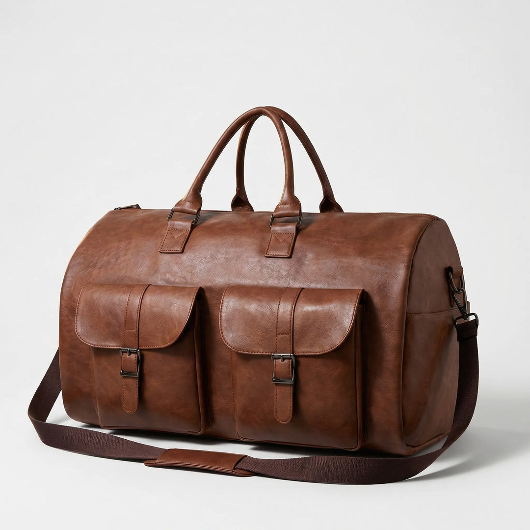 Structured Travel Duffel Bag - Voyara