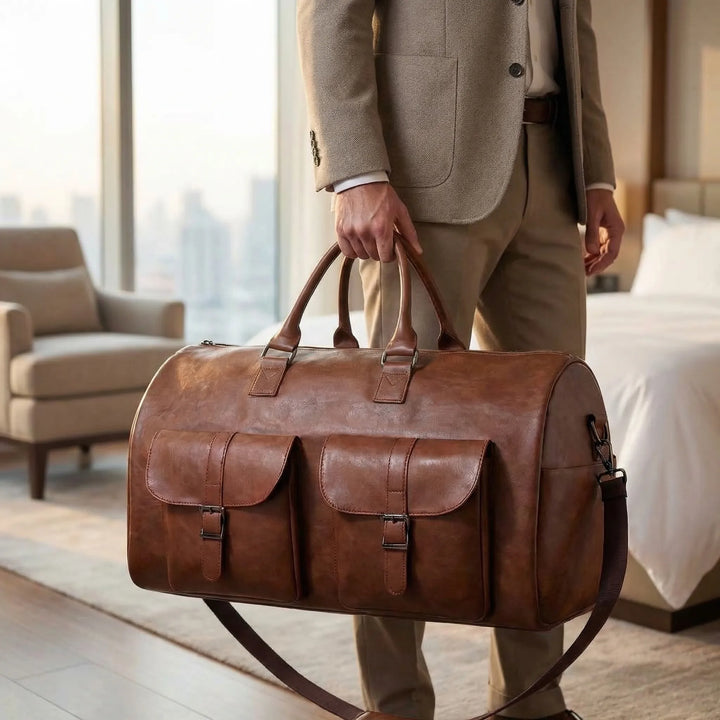 Structured Travel Duffel Bag - Voyara
