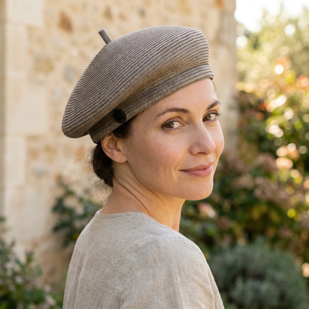 Structured Woven Beret - Aeriq