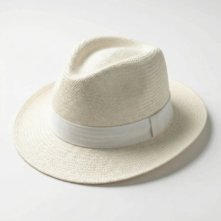 Structured Woven Wide-Brim Hat - Venzara