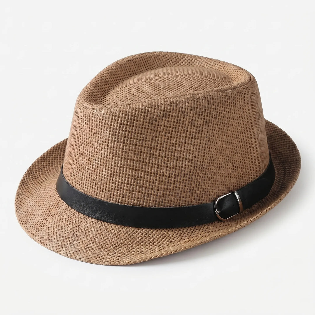 Structured Woven Wide-Brim Hat - Venzara
