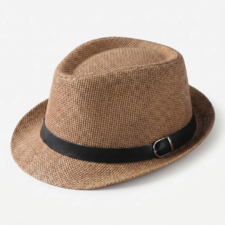 Structured Woven Wide-Brim Hat - Venzara