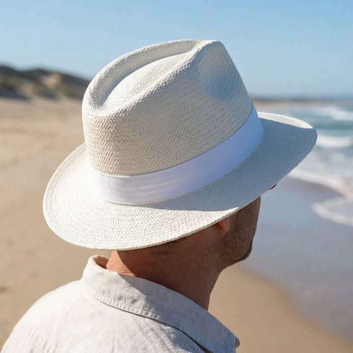 Structured Woven Wide-Brim Hat - Venzara