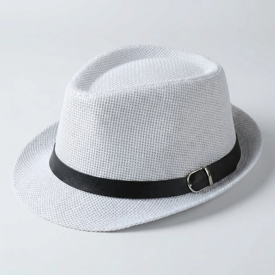 Structured Woven Wide-Brim Hat - Venzara