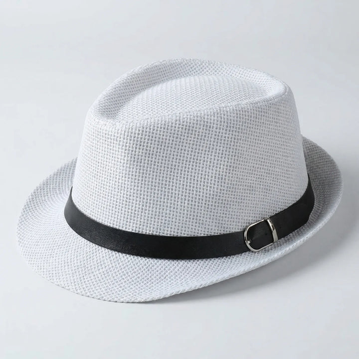 Structured Woven Wide-Brim Hat - Venzara