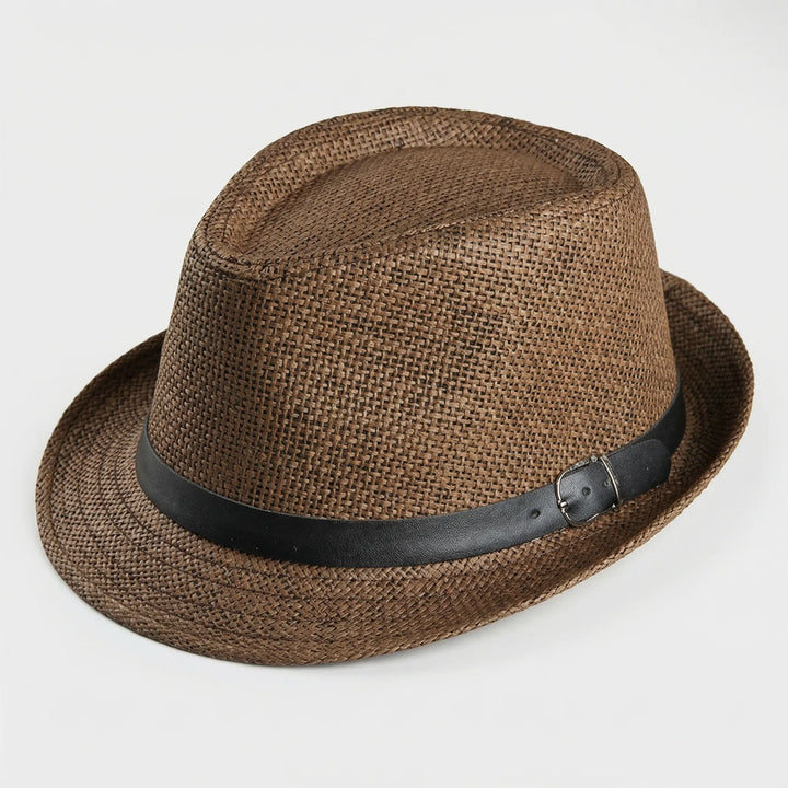 Structured Woven Wide-Brim Hat - Venzara