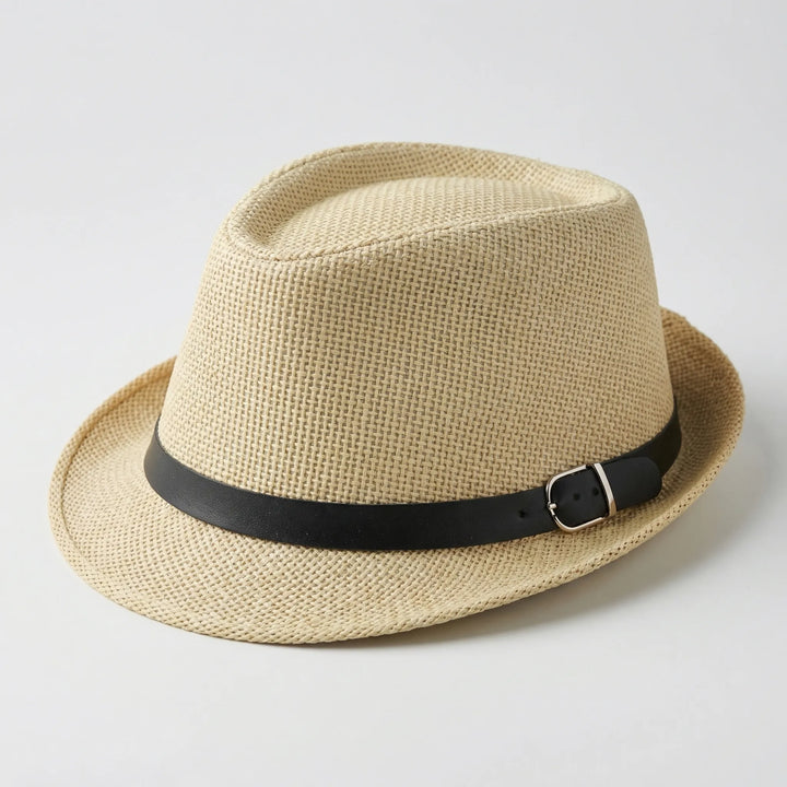 Structured Woven Wide-Brim Hat - Venzara