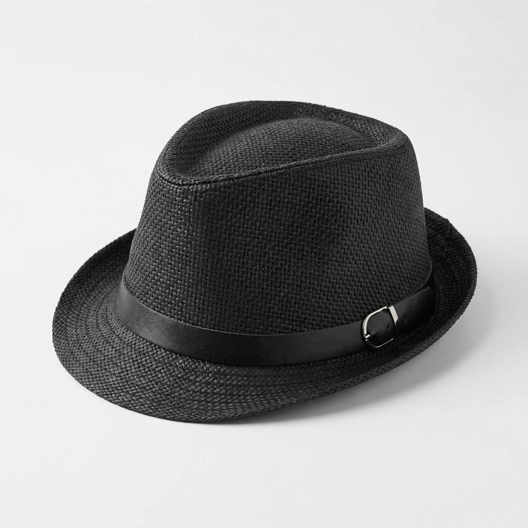 Structured Woven Wide-Brim Hat - Venzara
