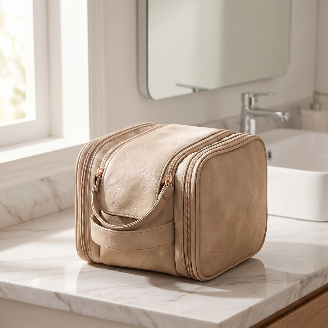 Multi-Compartment Travel Toiletry Bag - Glamtote