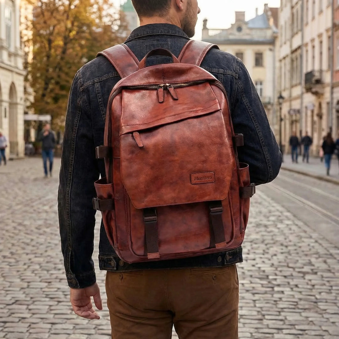 Handcrafted Full-Grain Backpack - Vestoura