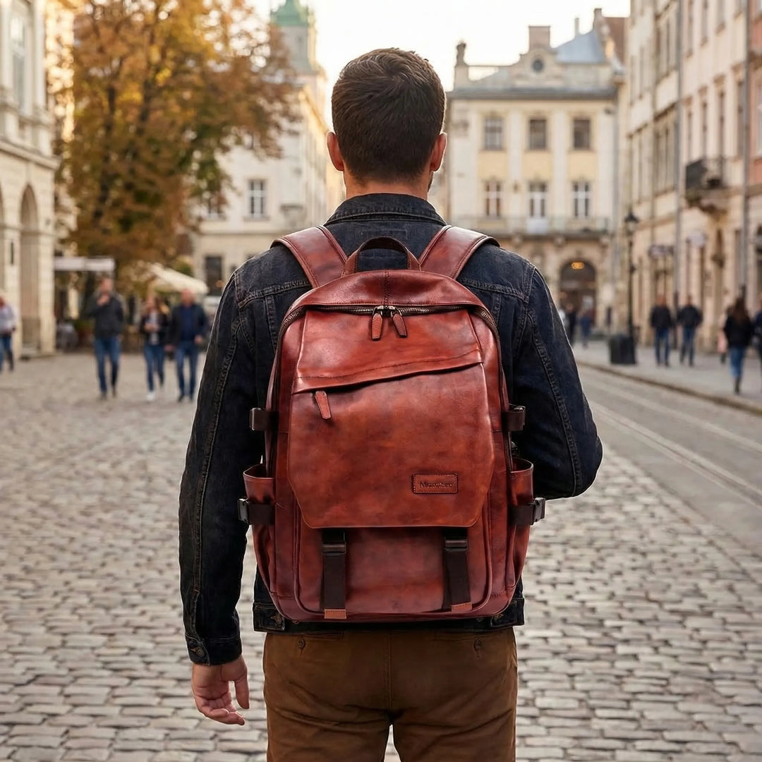 Handcrafted Full-Grain Backpack - Vestoura
