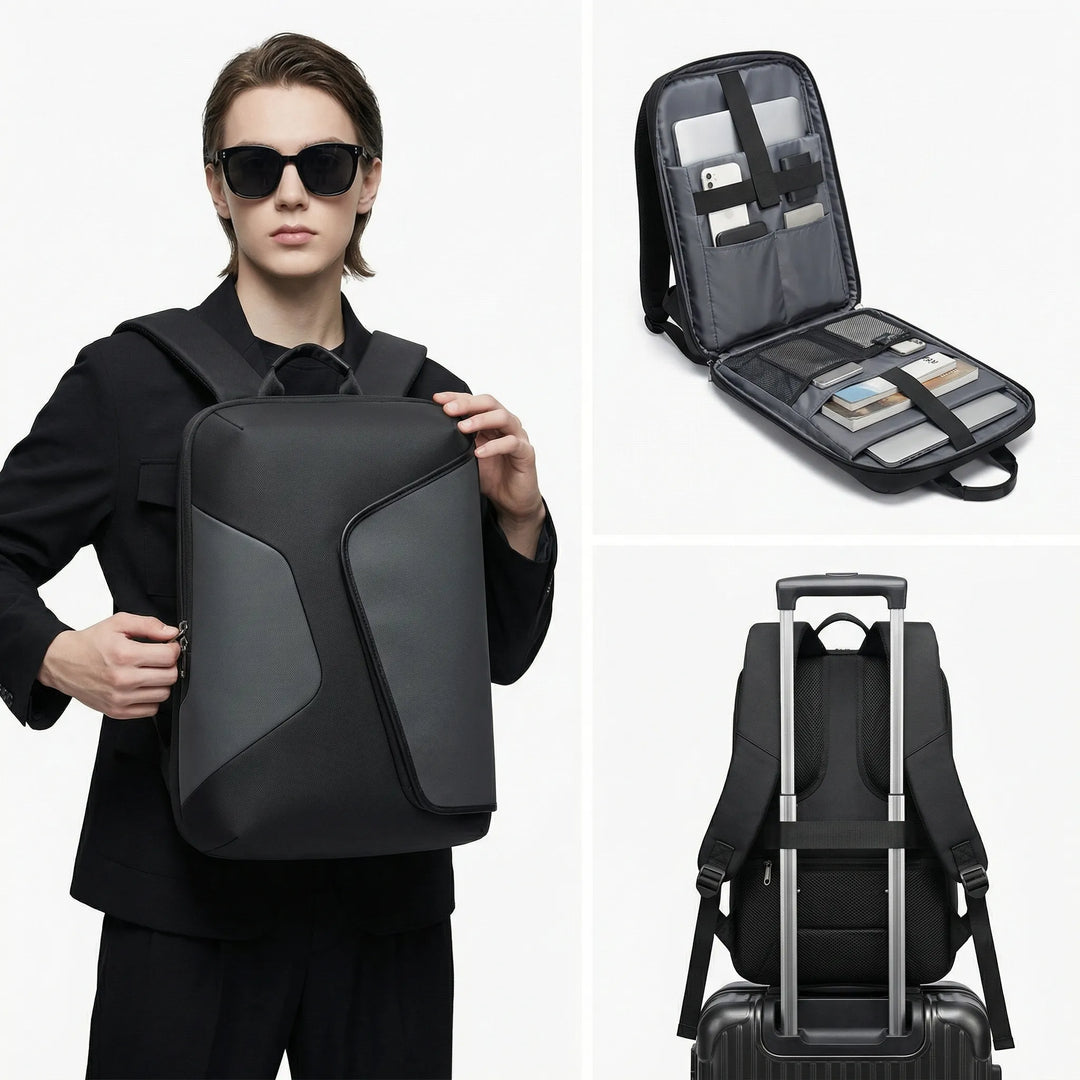 Water-Repellent Multi-Compartment Laptop Backpack - Drypace