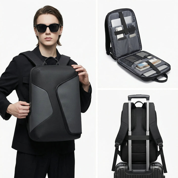 Water-Repellent Multi-Compartment Laptop Backpack - Drypace