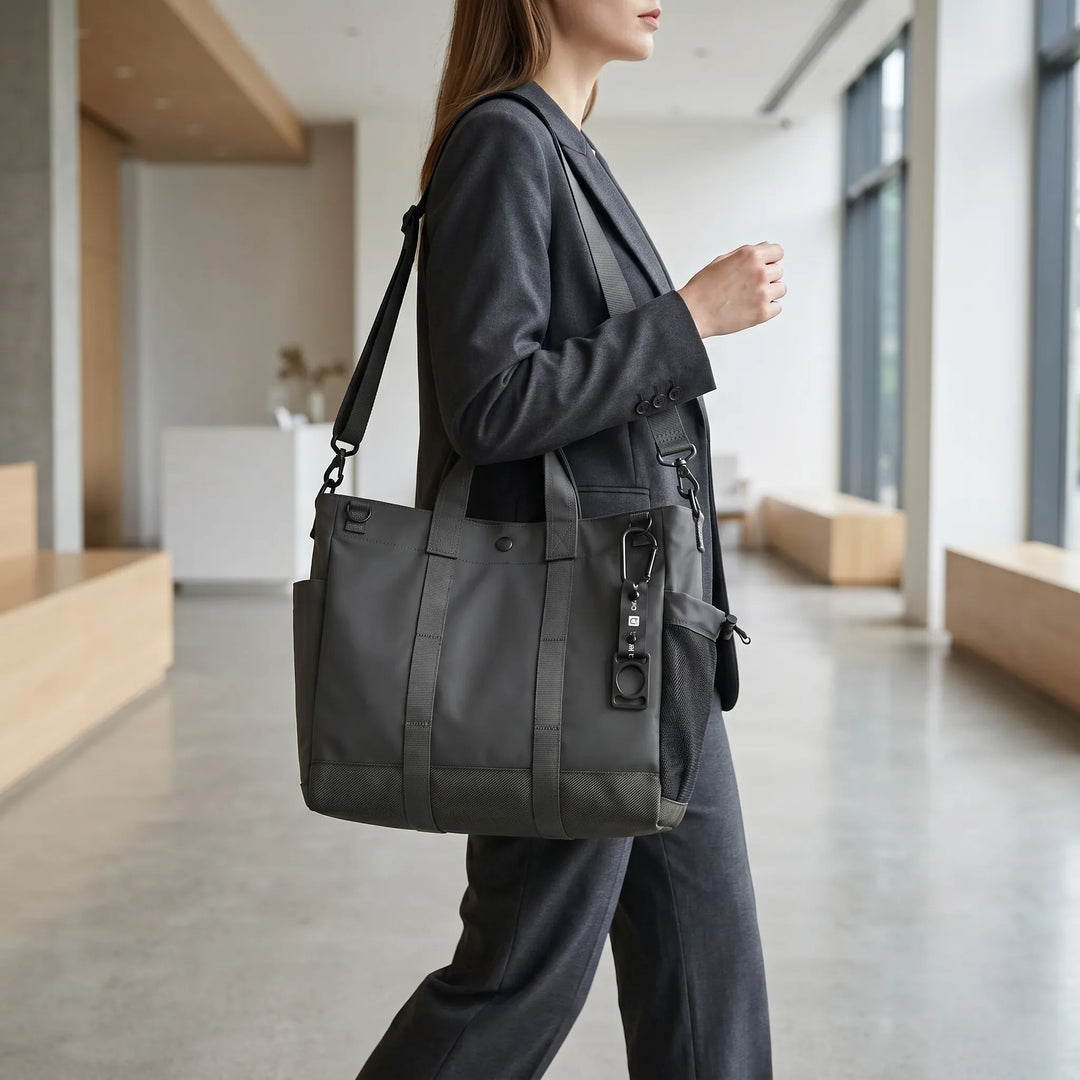 Multi-Compartment Laptop Tote With Adjustable Strap - Trekton