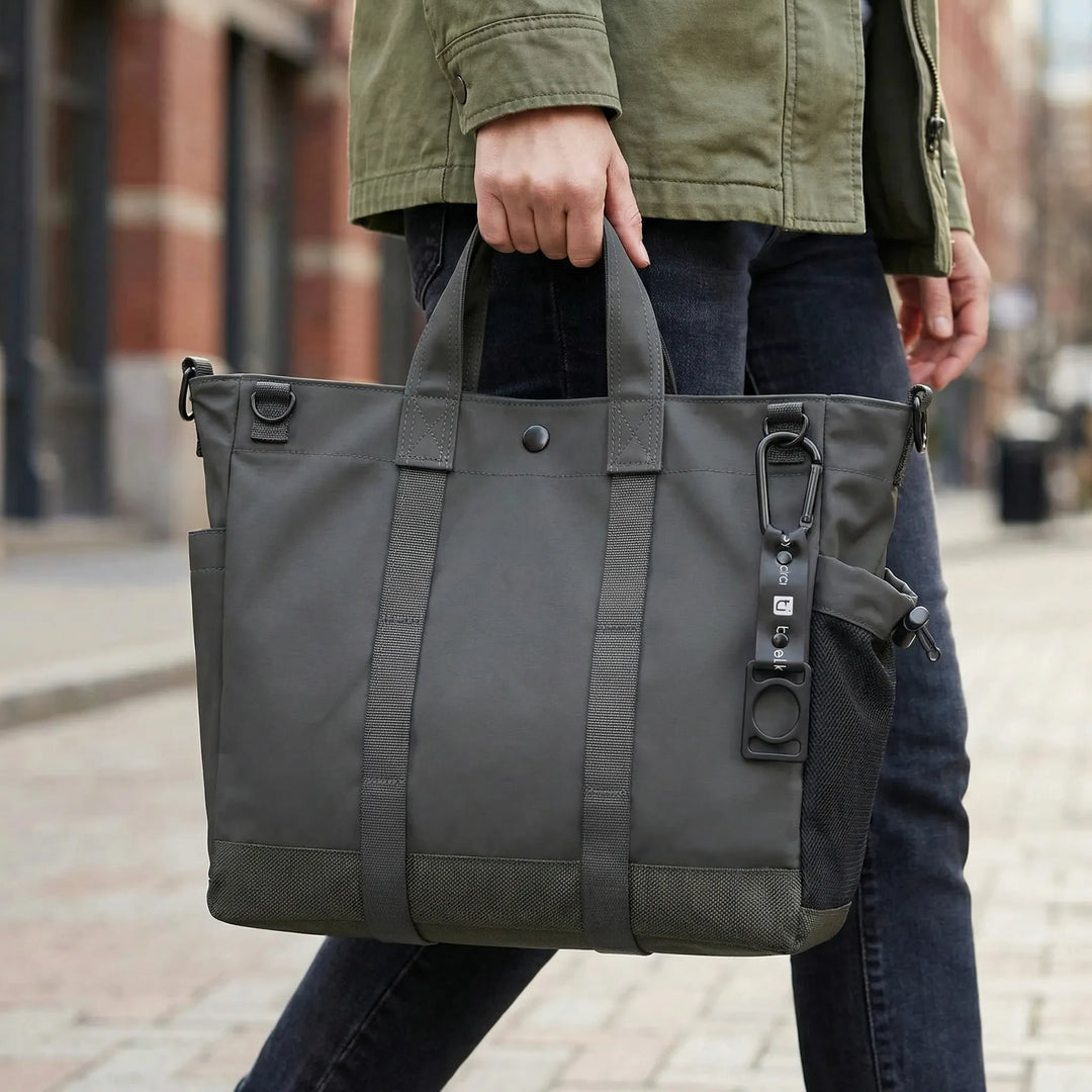Multi-Compartment Laptop Tote With Adjustable Strap - Trekton