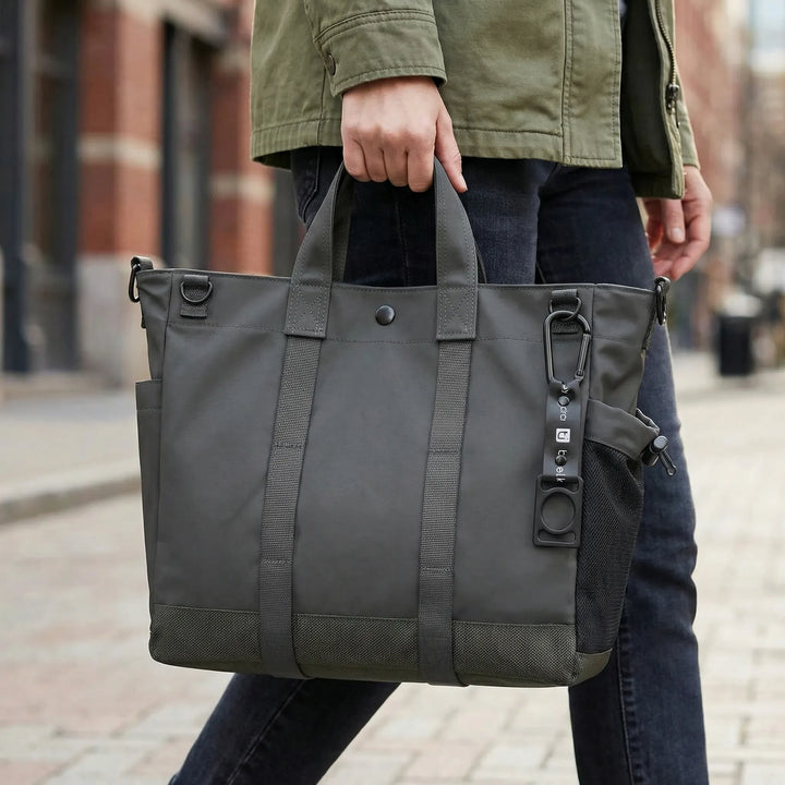 Multi-Compartment Laptop Tote With Adjustable Strap - Trekton