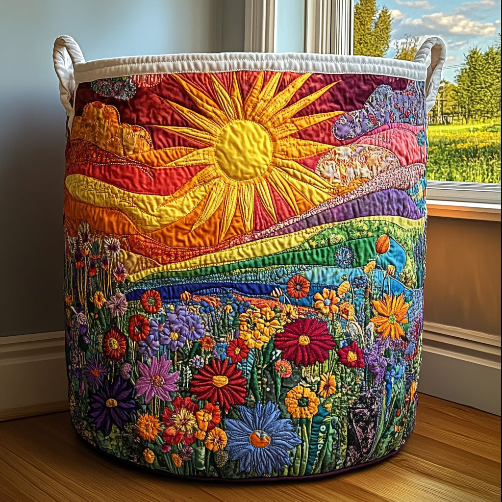 Padded Fabric Laundry Basket with Handles, Self-Standing, 3 Sizes 1