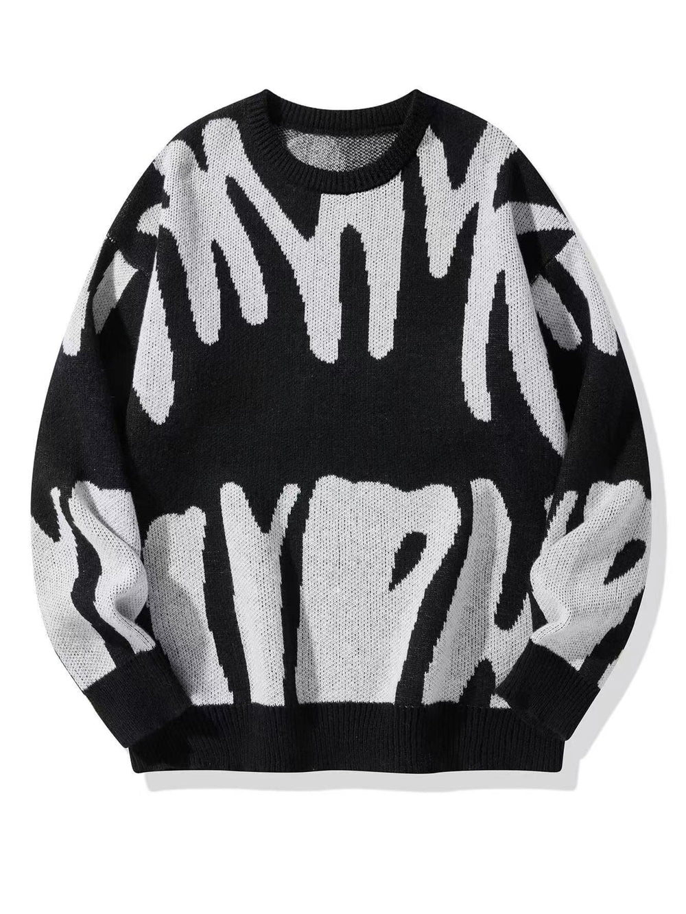 Men's Crewneck Sweatshirt, Warm with a Modern Abstract Pattern 2