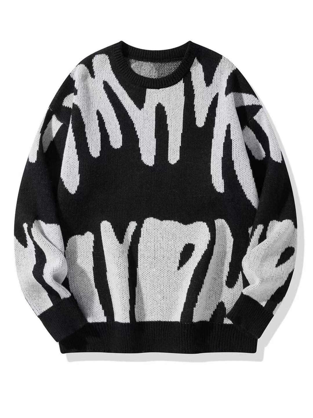 Men's Crewneck Sweatshirt, Warm with a Modern Abstract Pattern 2