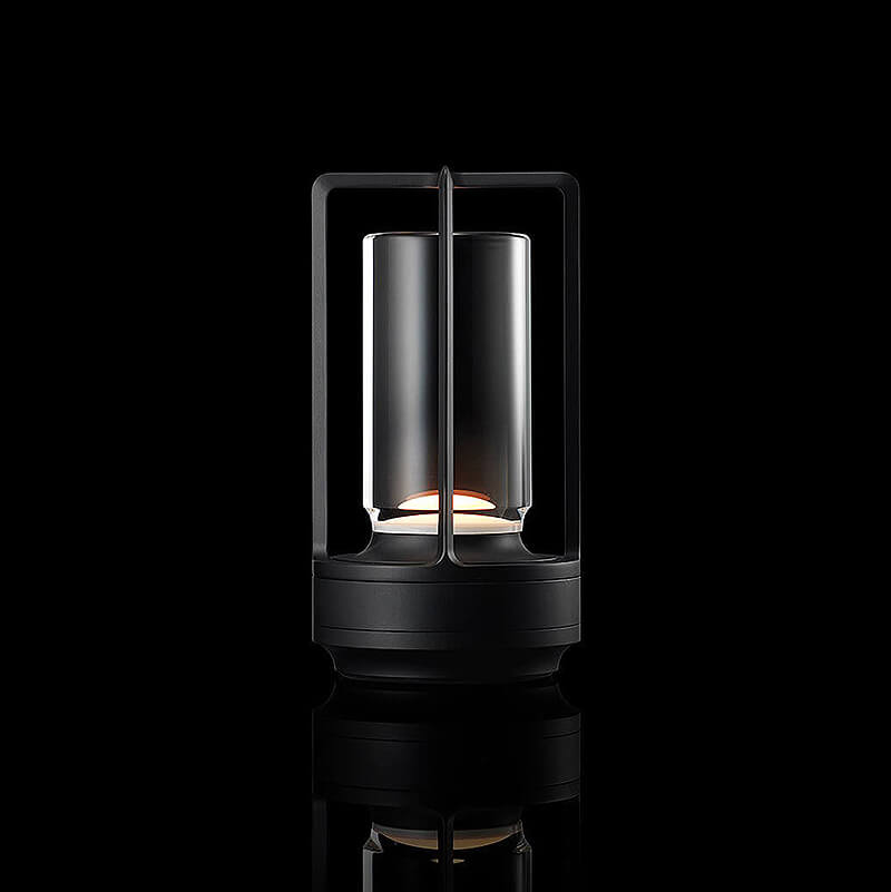 Cordless Touch Dimming Table Lamp with Open Frame Cylinder Shade 11