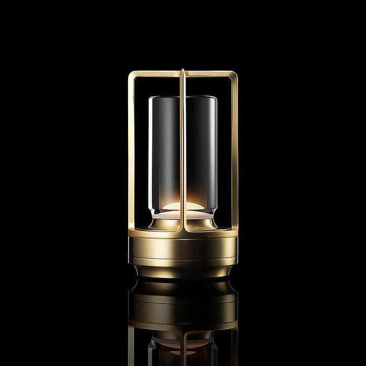 Cordless Touch Dimming Table Lamp with Open Frame Cylinder Shade 1