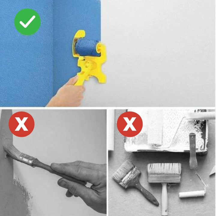 Edge Painting Guide Kit for Clean Paint Lines Without Taping, Includes Extra Rollers 8