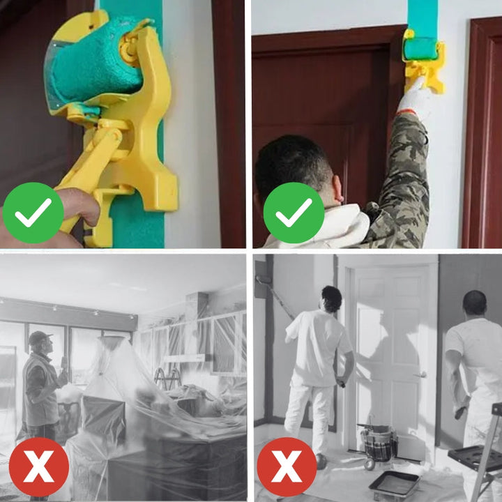 Edge Painting Guide Kit for Clean Paint Lines Without Taping, Includes Extra Rollers 5
