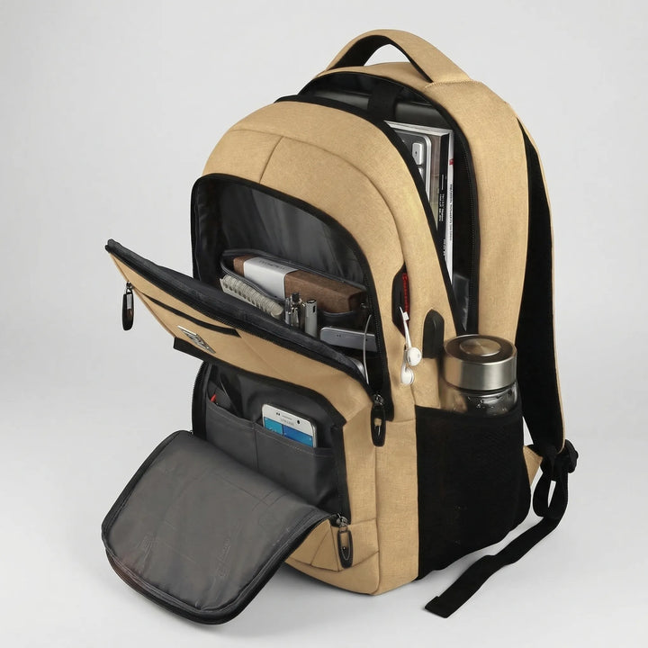 Slim Anti-Theft Laptop Backpack With USB Port - Carrynex