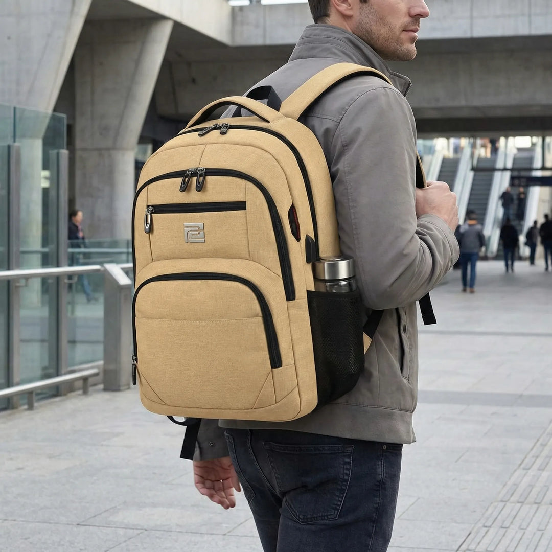 Slim Anti-Theft Laptop Backpack With USB Port - Carrynex