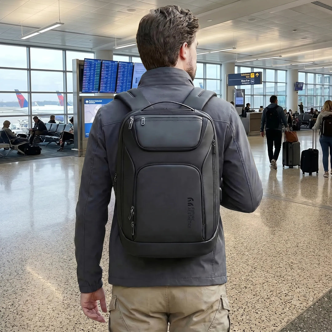Waterproof Laptop Backpack With USB Charging - Travauxo