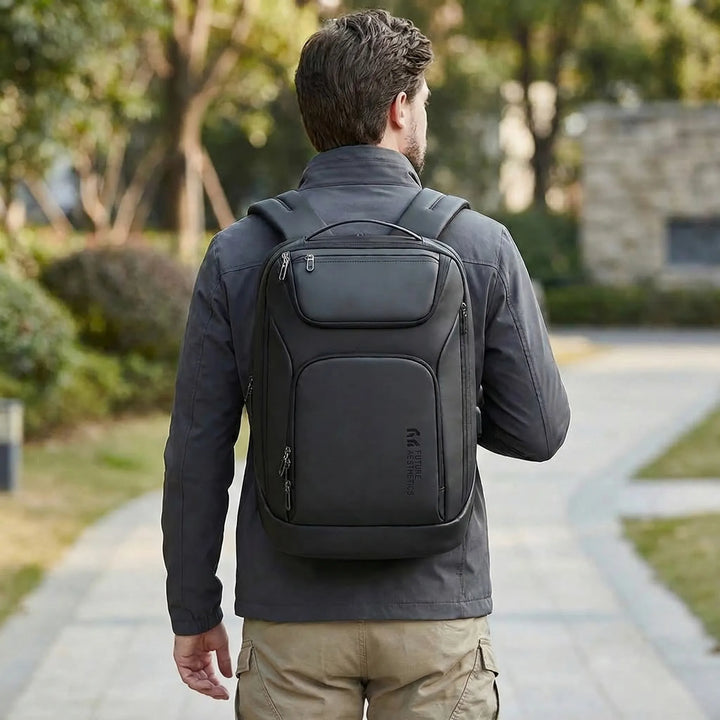 Waterproof Laptop Backpack With USB Charging - Travauxo