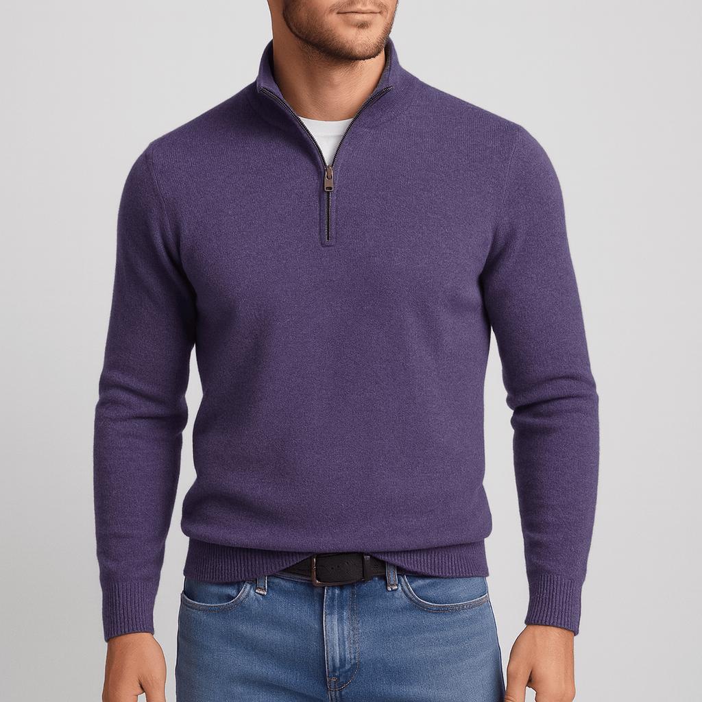 Men's Merino Wool V-Neck Sweater 8