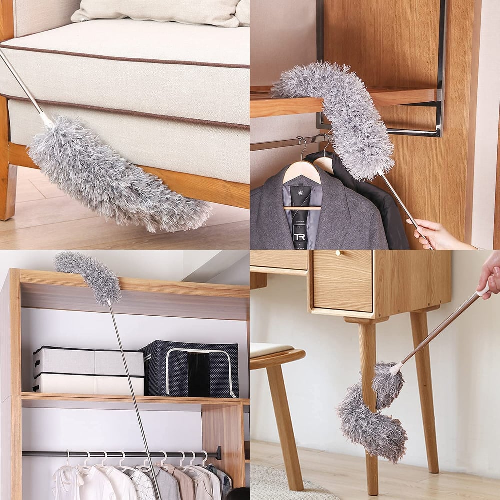 Extendable Microfiber Duster | Extra Long Reach | Flexible Head | Washable 2
