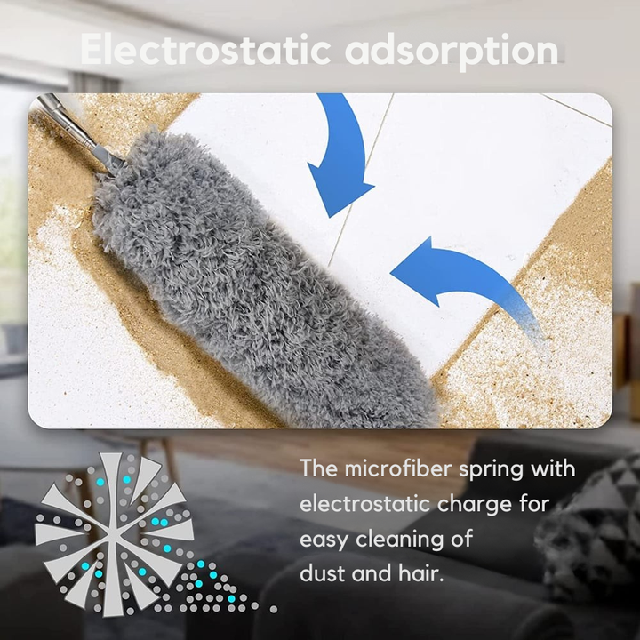 Extendable Microfiber Duster | Extra Long Reach | Flexible Head | Washable 5