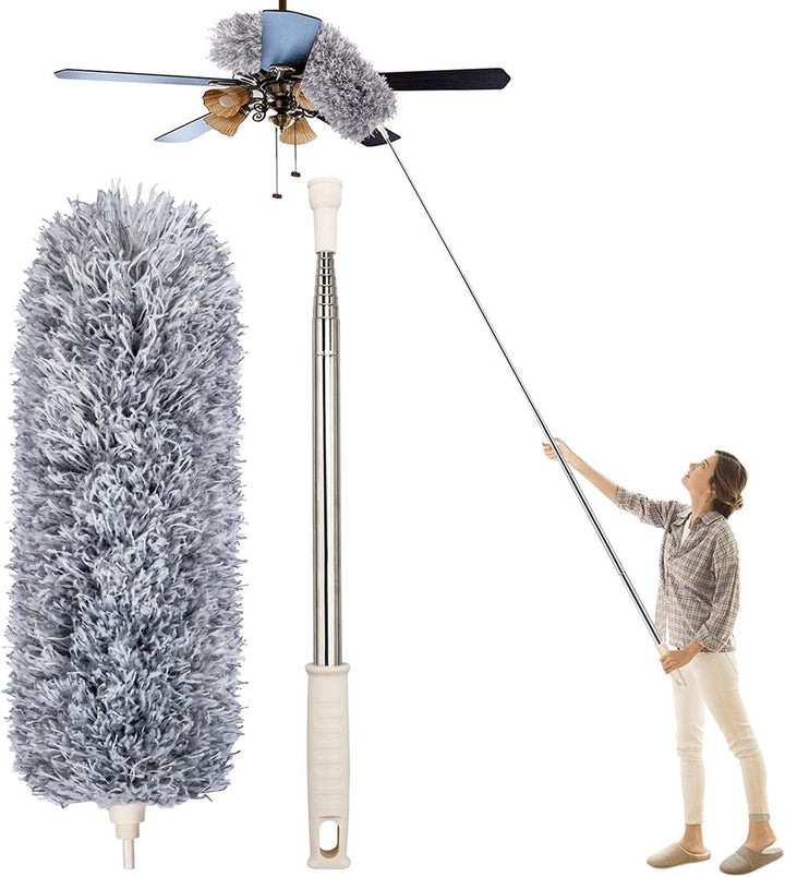 Extendable Microfiber Duster | Extra Long Reach | Flexible Head | Washable 1