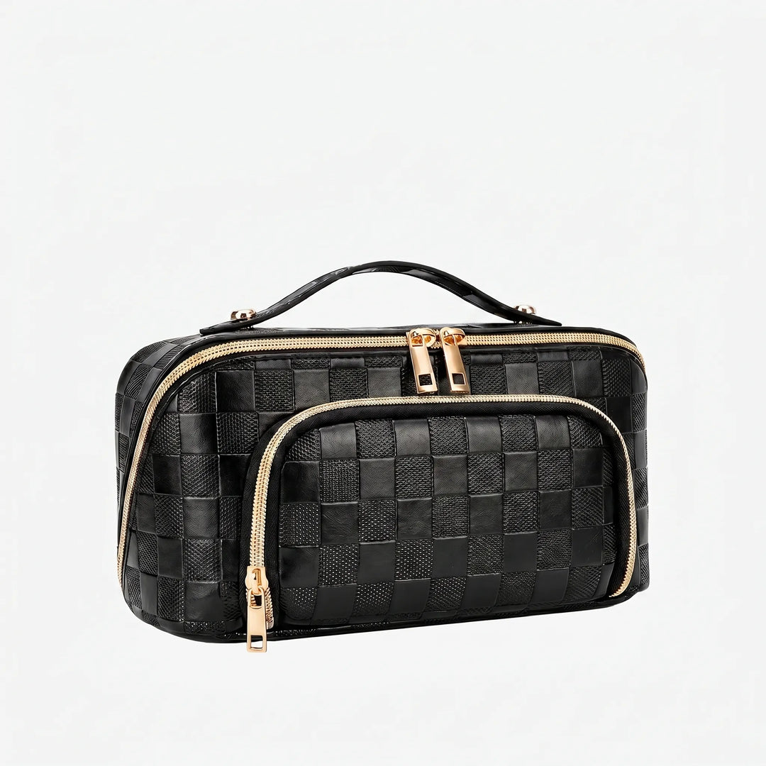 Textured Cosmetic Travel Bag - Valora